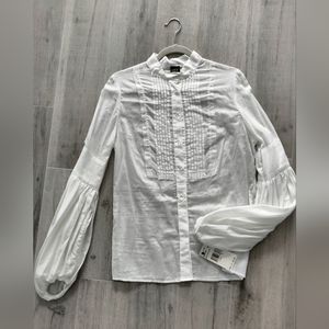 Vintage ABS WHITE WOVEN BLOUSE